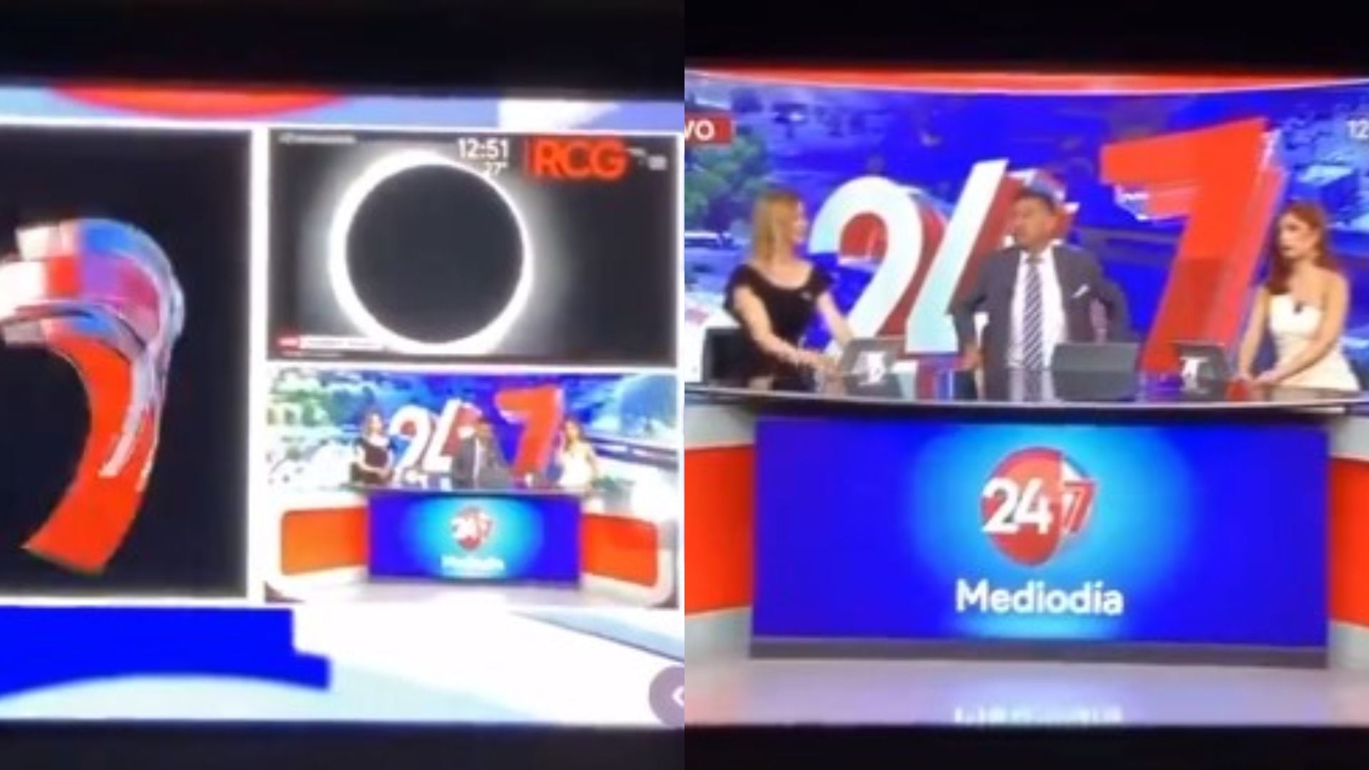 El bochornoso video que mostró la TV mexicana sobre “el eclipse” - Infobae