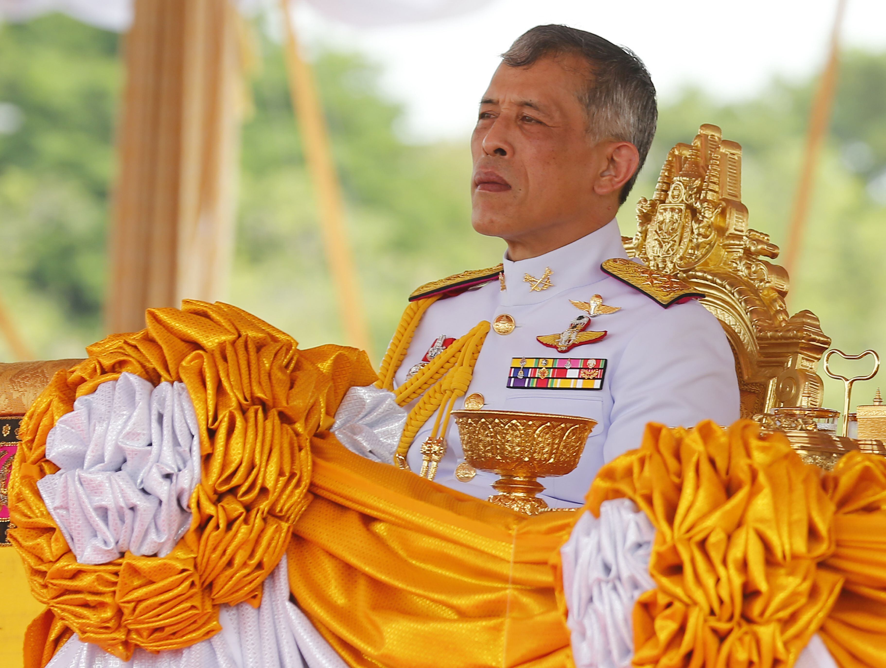 El rey de Tailandia, Maha Vajiralongkorn, en un acto oficial en Sanam Luang. Chaiwat Subprasom/SOPA Images vi / DPA 