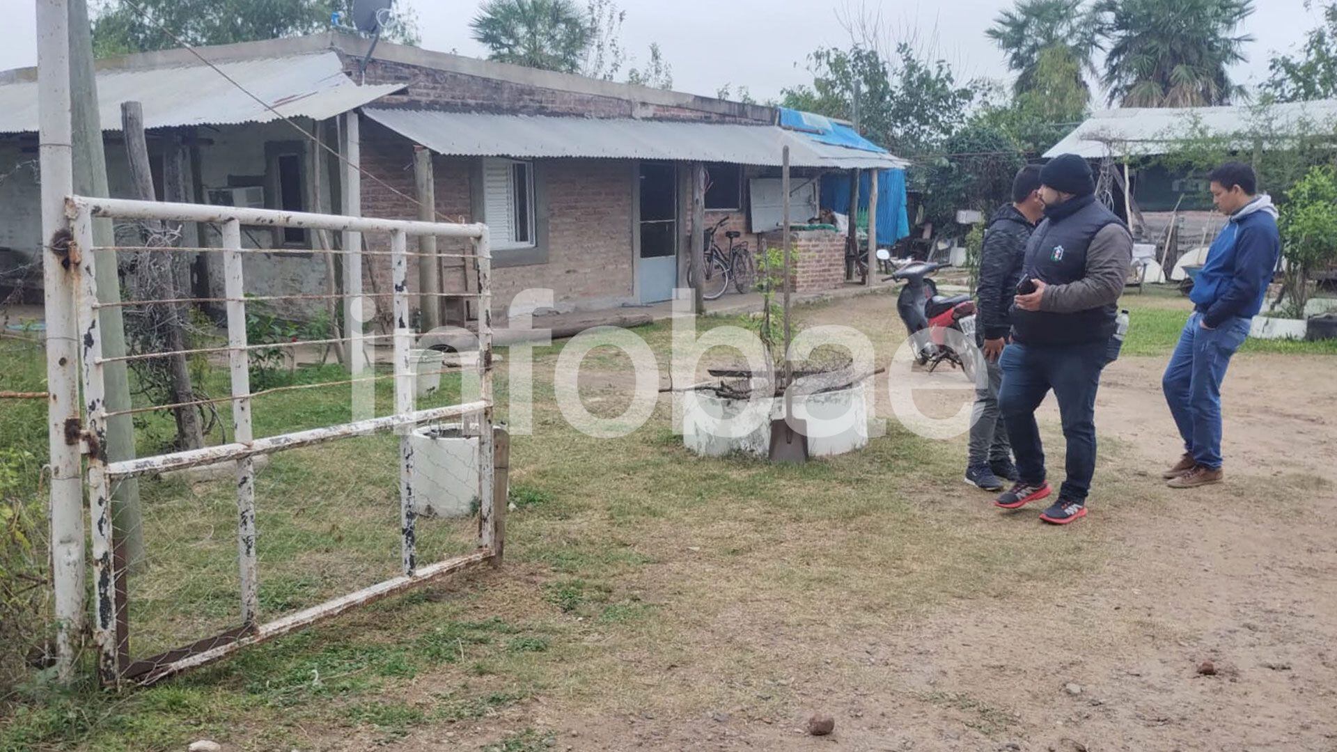 El lugar donde se hicieron los allanamientos en el barrio Emerenciano y donde se encontraron los muebles