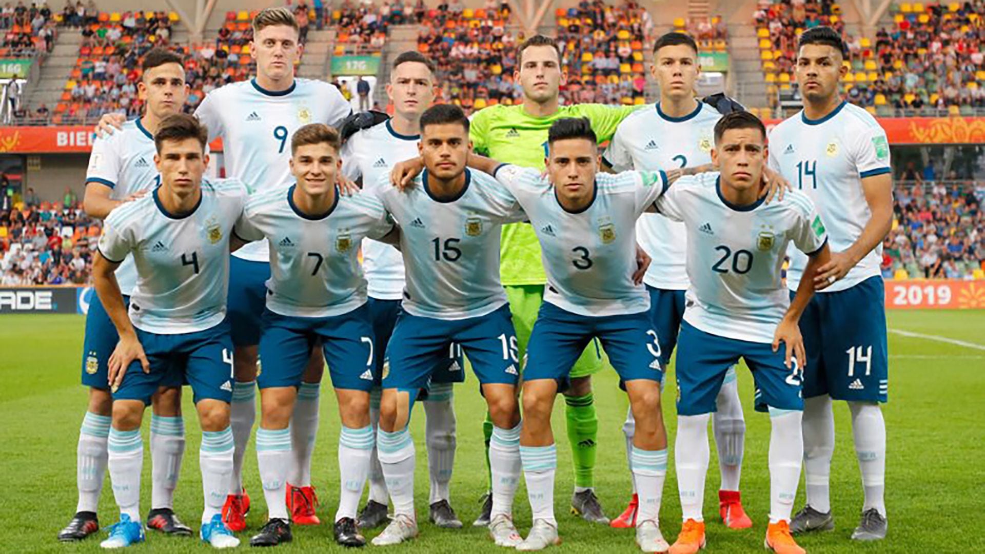 El equipo del Mundial 2019 que se marchó en octavos de final ante Mali (Foto: @Argentina)