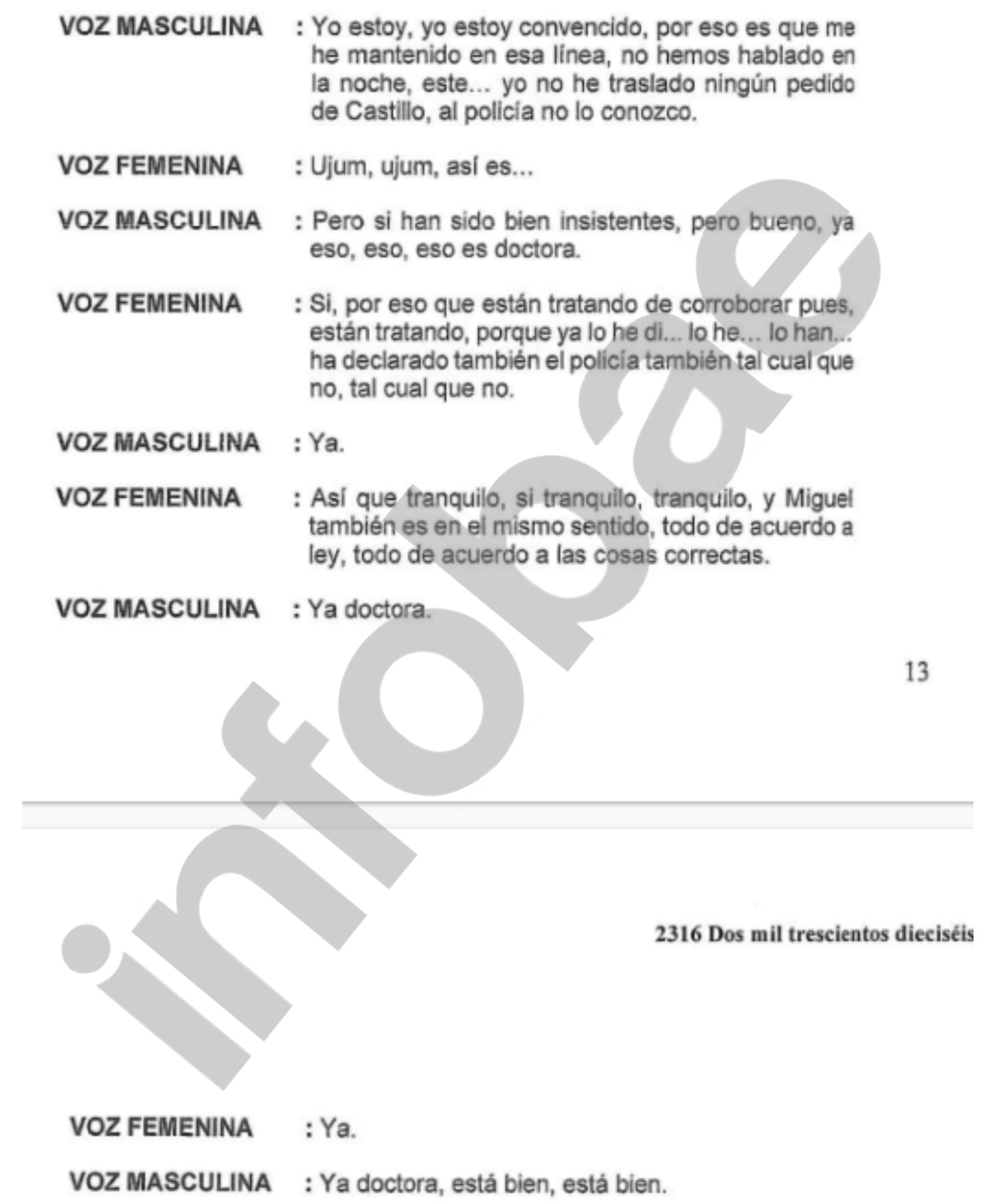 Otra conversación importante, una coordinación previa con Miguel Girao. Infobae Perú.