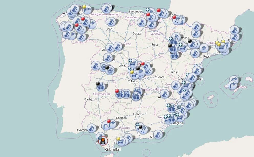 Cortes en carreteras por las movilizaciones de agricultores: mapa de la DGT