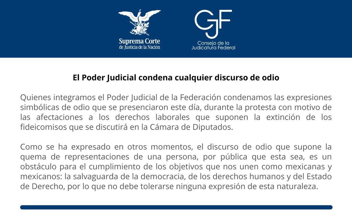 Poder Judicial condenó quema de piñata de AMLO (SCJN)