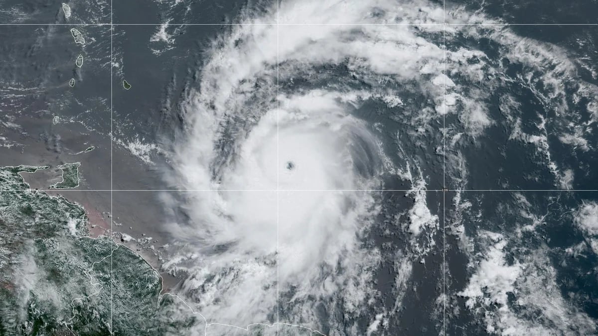 Así será la trayectoria del huracán Beryl en el Caribe con vientos superiores a los 200 kilómetros