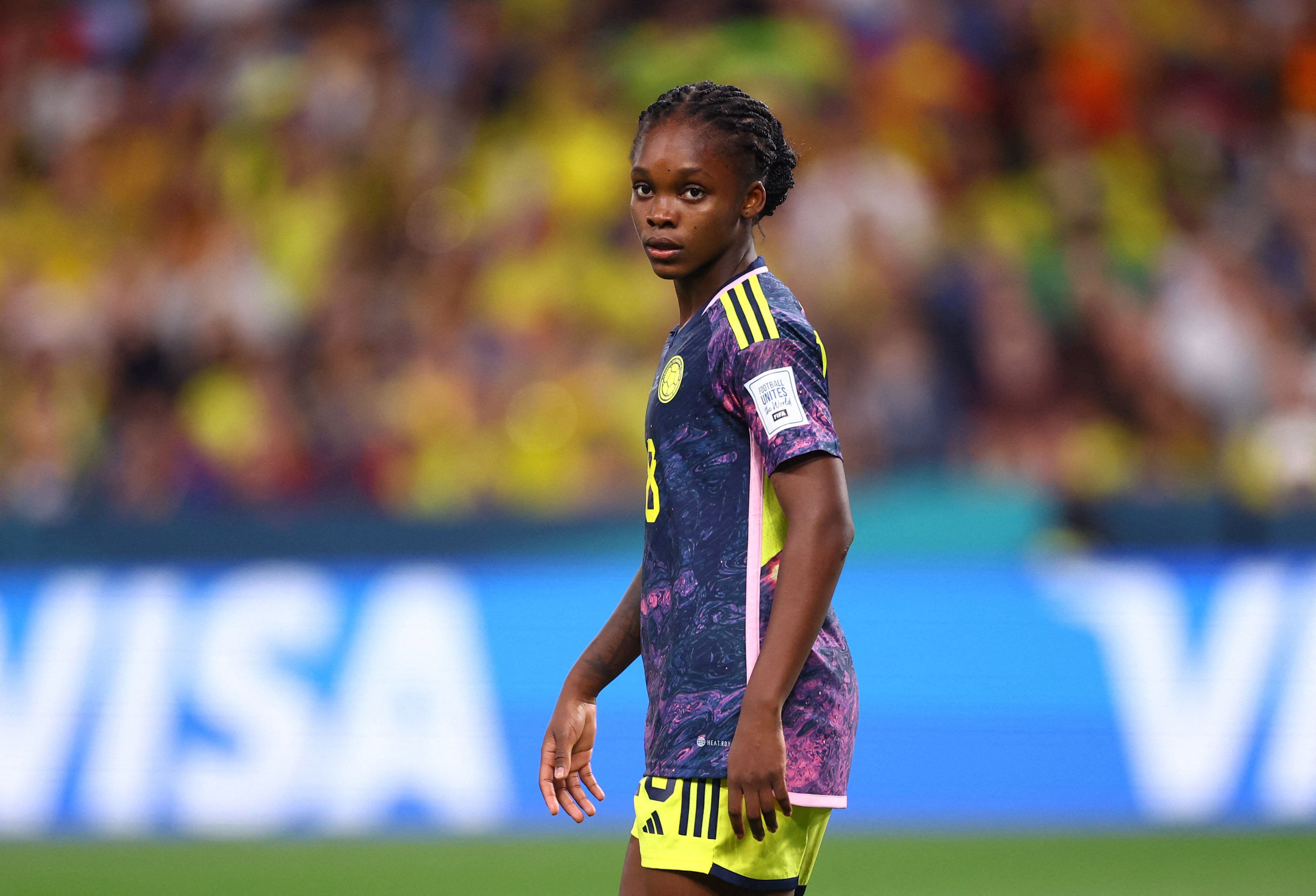 Fútbol - Copa Mundial Femenina de la FIFA Australia y Nueva Zelanda 2023 - Grupo H - Alemania contra Colombia - Sydney Football Stadium, Sydney, Australia - 30 de julio de 2023 Linda Caicedo de Colombia REUTERS/Carl Recine