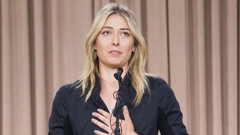 Maria Sharapova, suspendida por dos años tras su control con dopaje positivo (AFP)