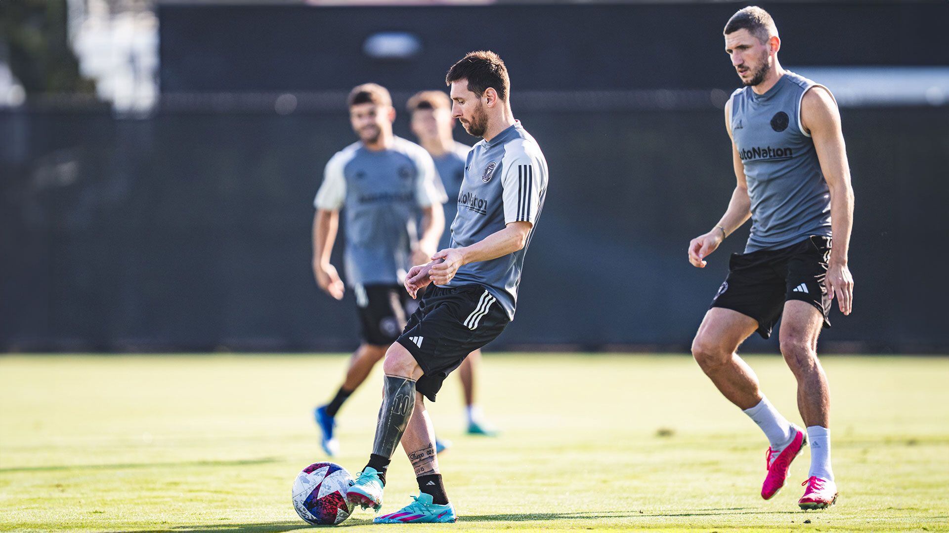 Messi entrenando Inter Miami portada