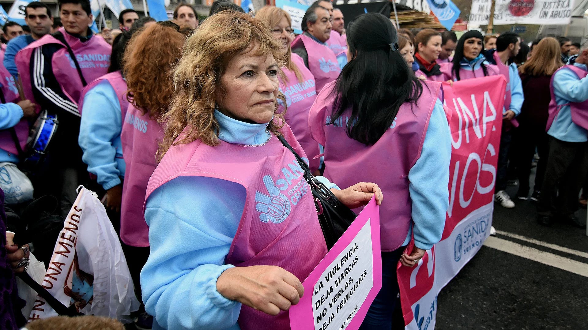 La Asociación de Trabajadores de la Sanidad Argentina Buenos Aires, ATSA, también dijo presente (Nicolás Stulberg)