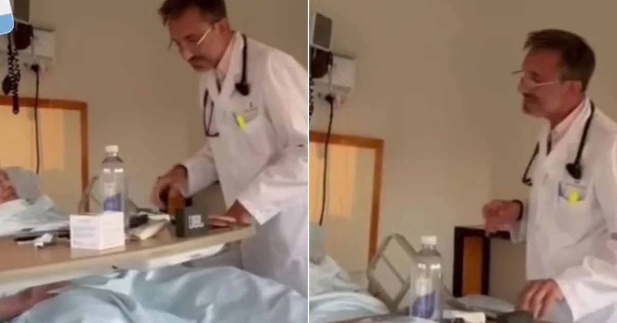 A doctor sings a song to his patients to give them a quiet moment while they are hospitalized, and the video goes viral