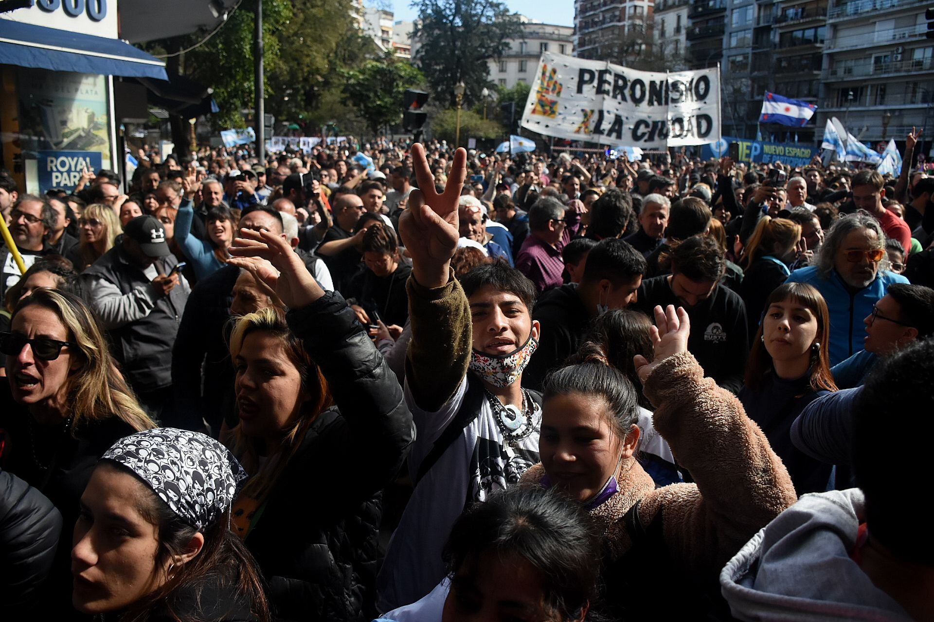 Marcha a favor de cristina kirchner