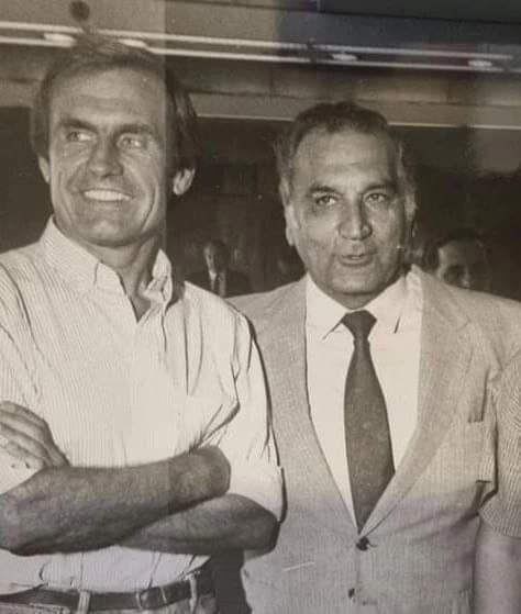 Carlos Reutemann y Alcides Raies, uno de los artífices del evento (archivo CORSA)