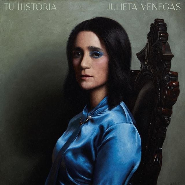 Julieta Venegas y portada de su reciente disco 'Tu historia'. Instagram