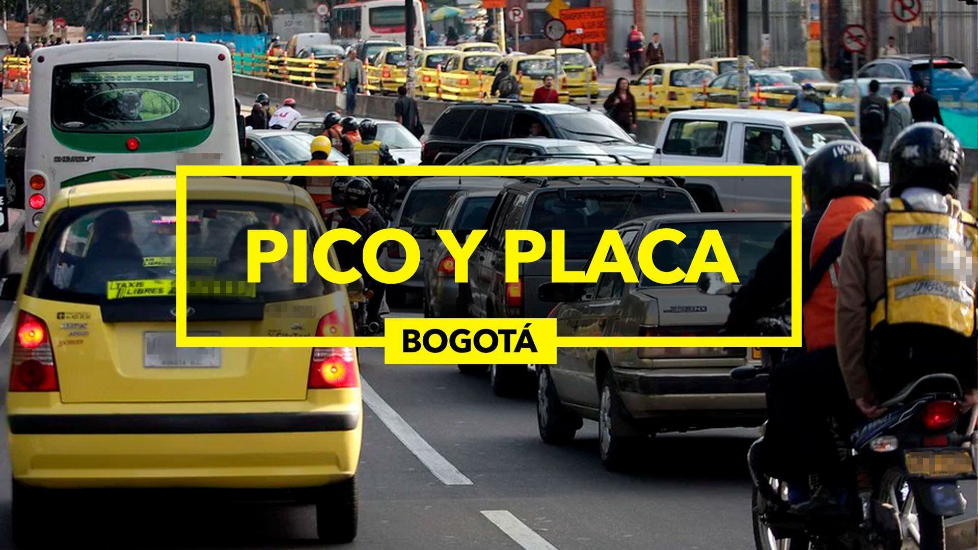 Sobre las 8:00 p. m. finalizó el pico y placa regional en Bogotá - crédito Montaje Infobae