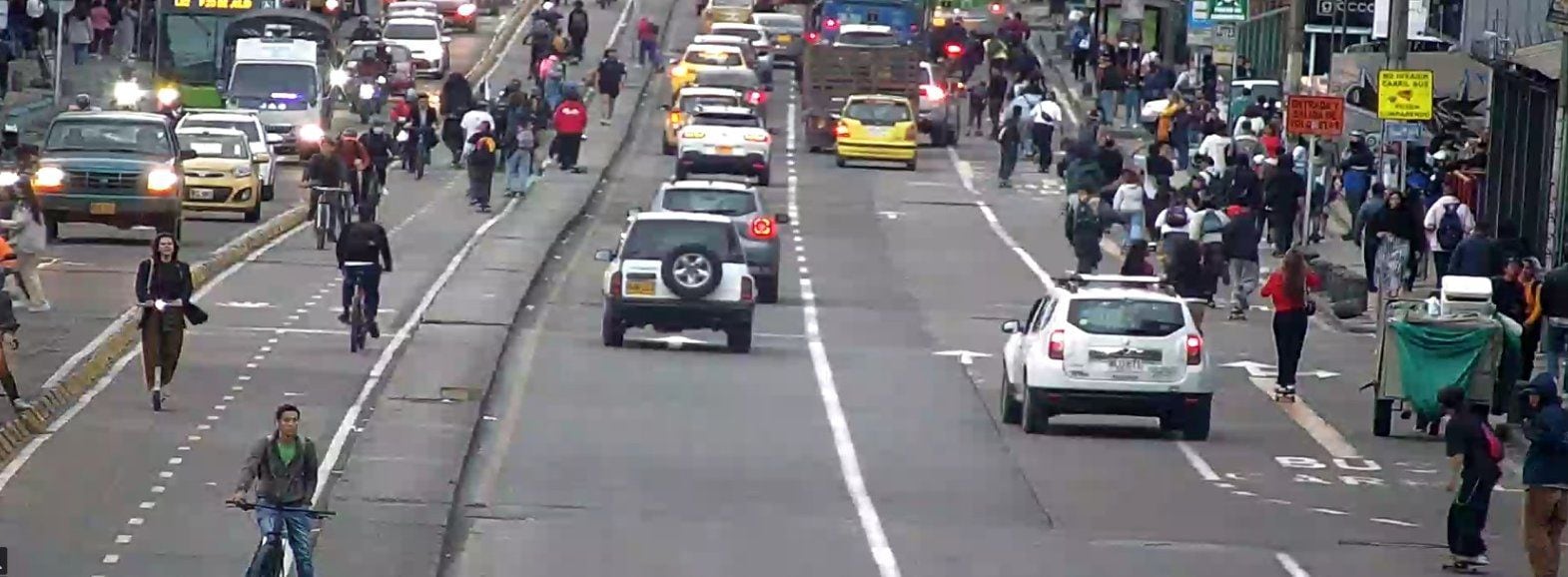 Los conductores han reportado demoras en su trayecto - crédito Movilidad Bogotá