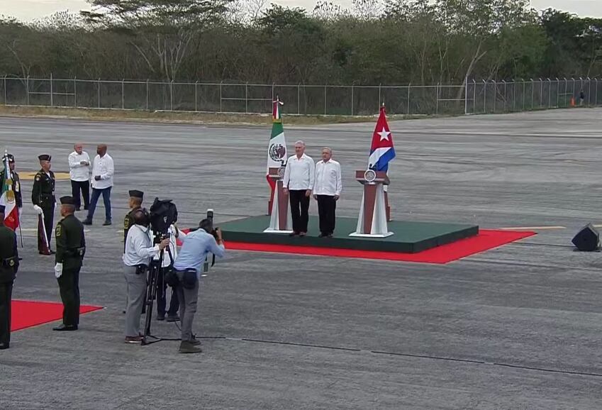 Miguel Díaz-Canel y AMLO. Foto: Gobierno de México