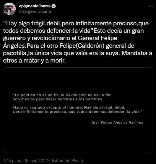 Epigmenio Ibarra contre Felipe Calderón pour le documentaire AIFA