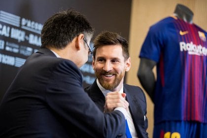 25/11/2017 Josep Maria Bartomeu Leo Messi DEPORTE ESPAÑA EUROPA FÚTBOL TWITTER JOSEP MARIA BARTOMEU