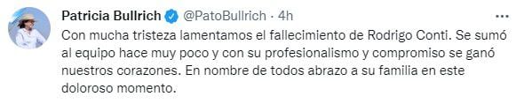 Así Bullrich comunicaba la noticia