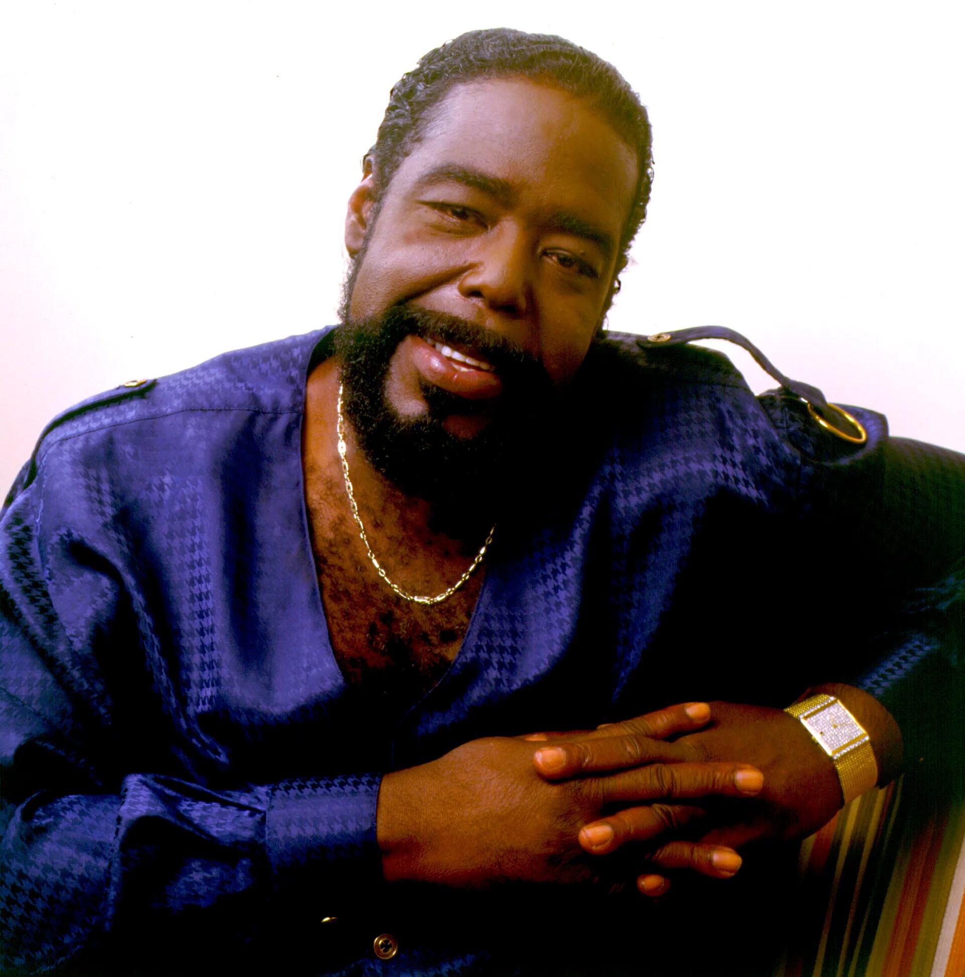 Barry White, que tuvo una adolescencia complicada y hasta llegó a pasar un tiempo en la cárcel, se convirtió en el cantante del amor y del sexo con su voz grave y profunda. Algunos lo señalaron como el culpable del aumento de la tasa de natalidad (Getty images)