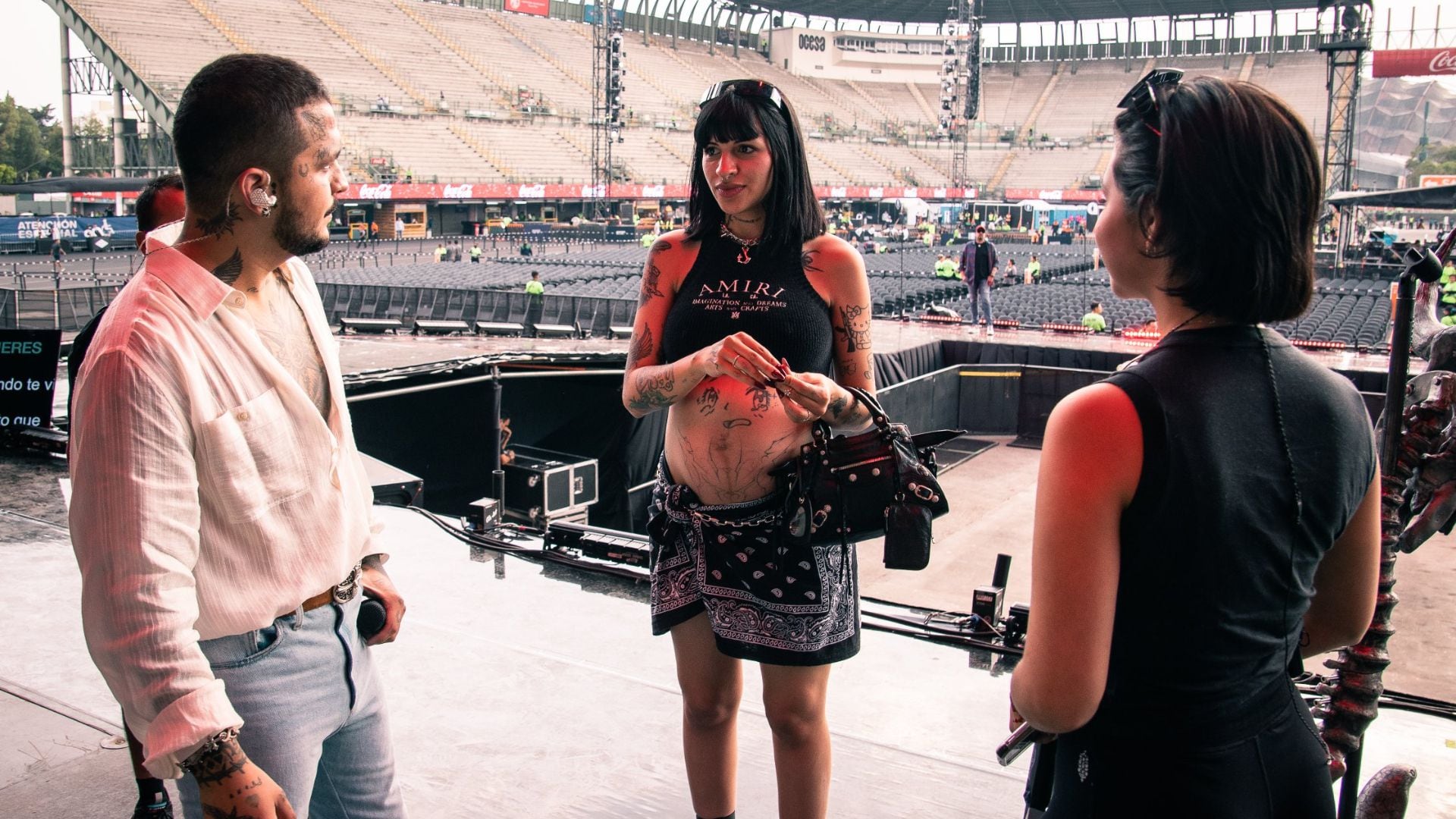 Ángela Aguilar y Cazzu convivieron brevemente en mayo de 2023 en el Foro Sol (Foto: Archivo)