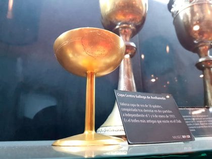 La Copa más antigua que tiene River en su museo (Crédito: Prensa River)