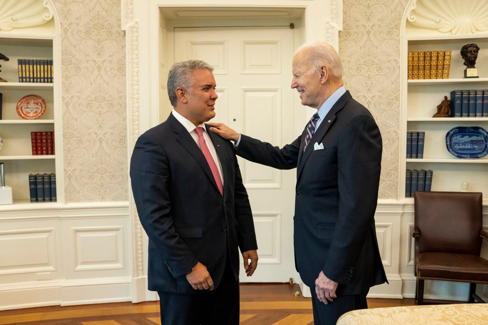 Joe Biden and Ivan Duque meet at the White House