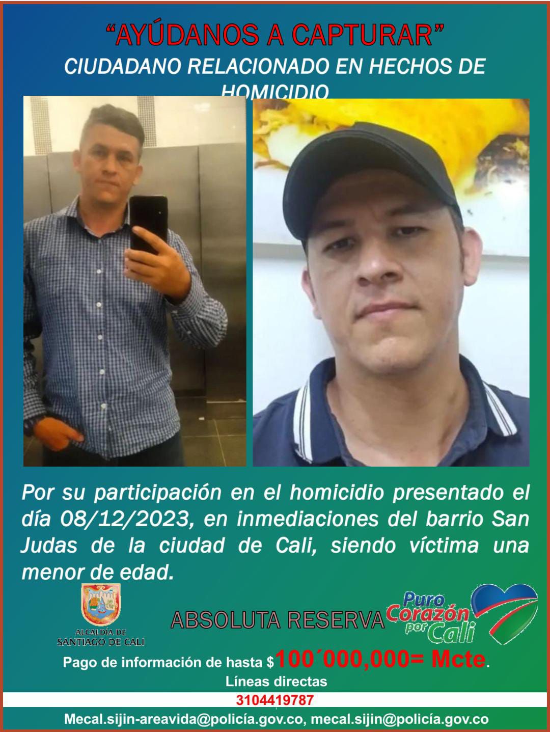 En Nochebuena, el padre de la niña desmembrada de Cali se enfrentó al asesino de su hija y expresó su dolor