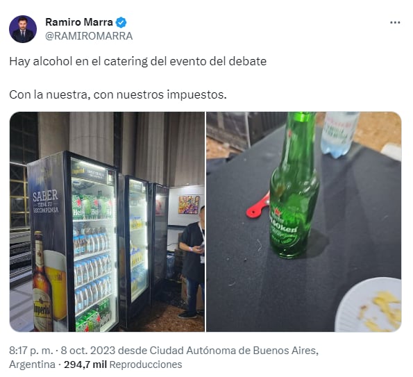 La queja de Marra en Twitter