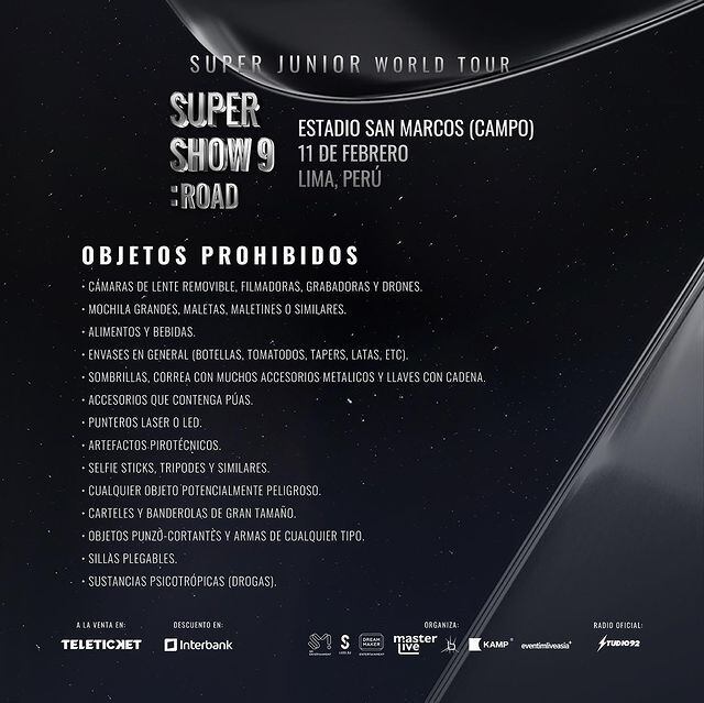 Datos para ir al concierto de Super Junior en Lima 2023. Instagram