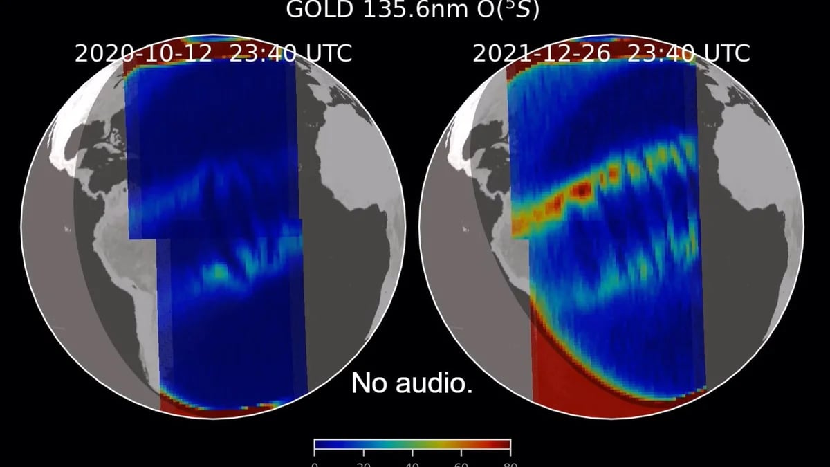 La NASA descubrió estructuras en la atmósfera que podrían dañar señales de radio y GPS