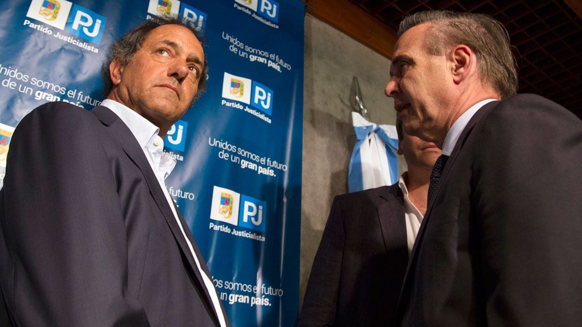 Miguel Ángel Pichetto y Daniel Scioli, en su época kirchnerista