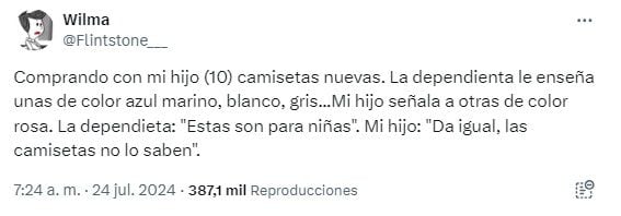 La respuesta del niño a una vendedora generó una ola de apoyo y comentarios en las redes