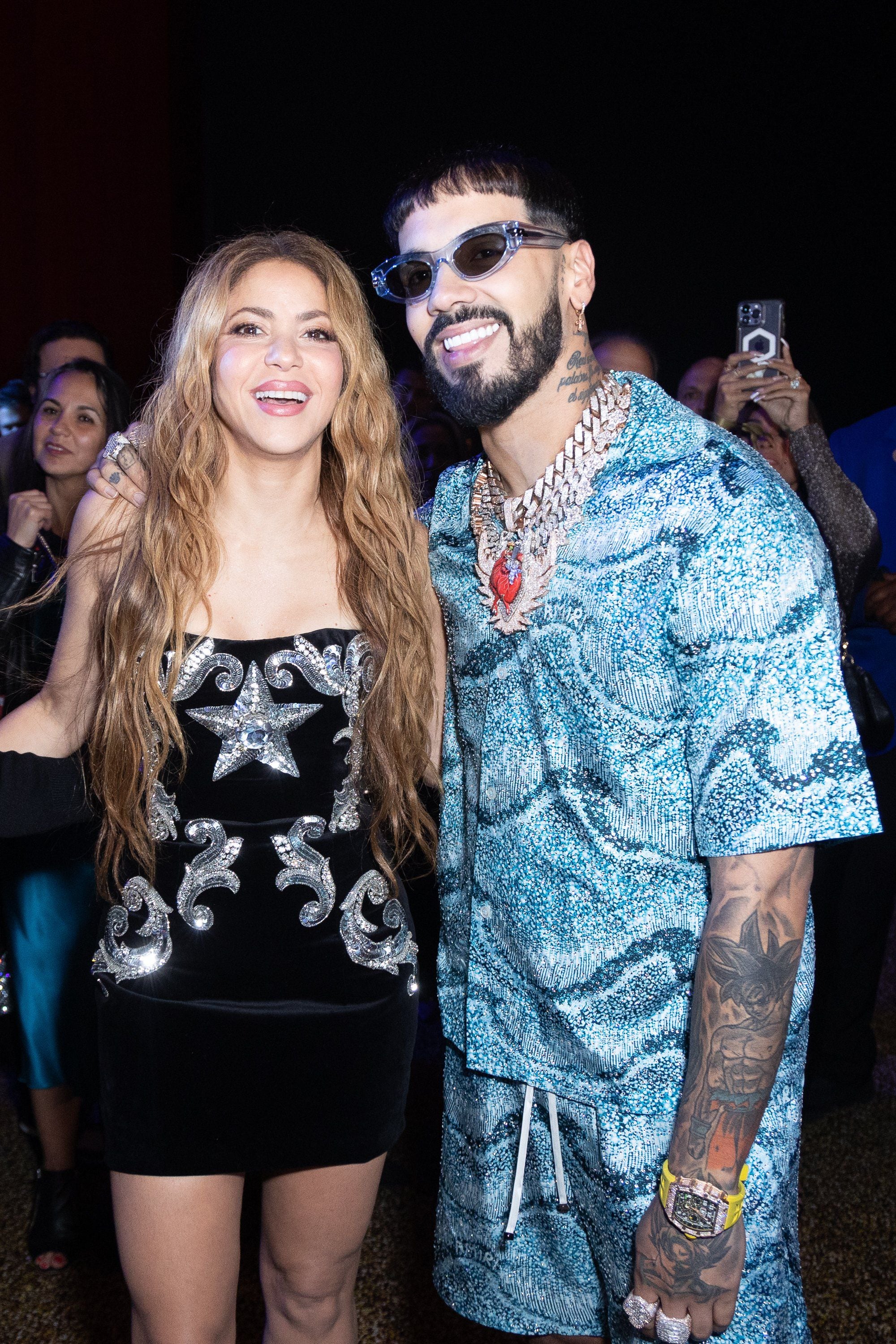 Anuel AA estuvo en el lanzamiento del nuevo álbum de Shakira y estallaron los comentarios en las redes - Infobae