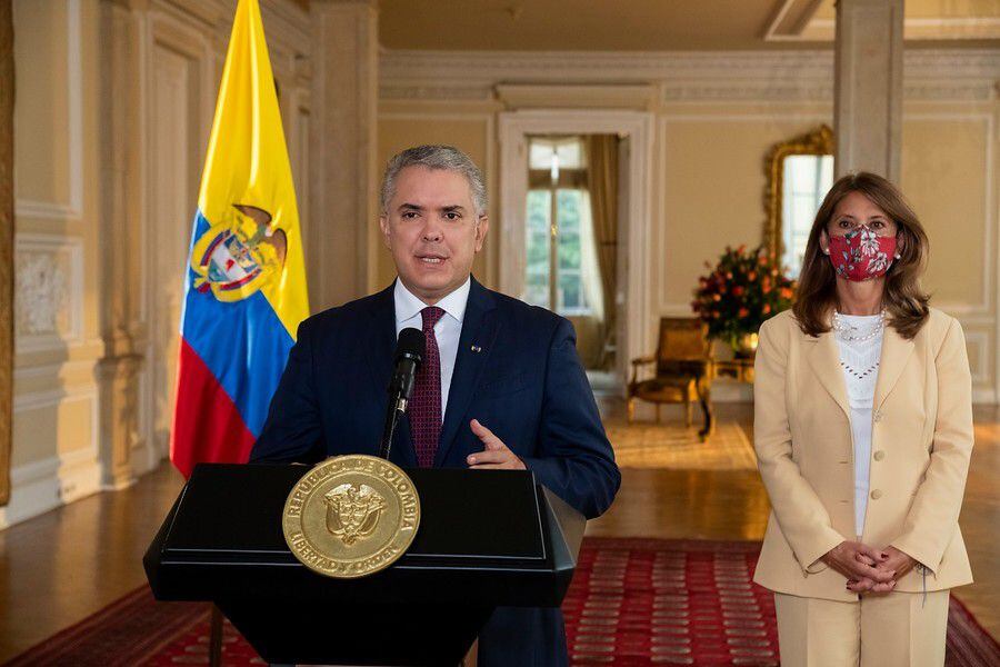 Presidente Iván Duque y Marta Lucía Ramírez