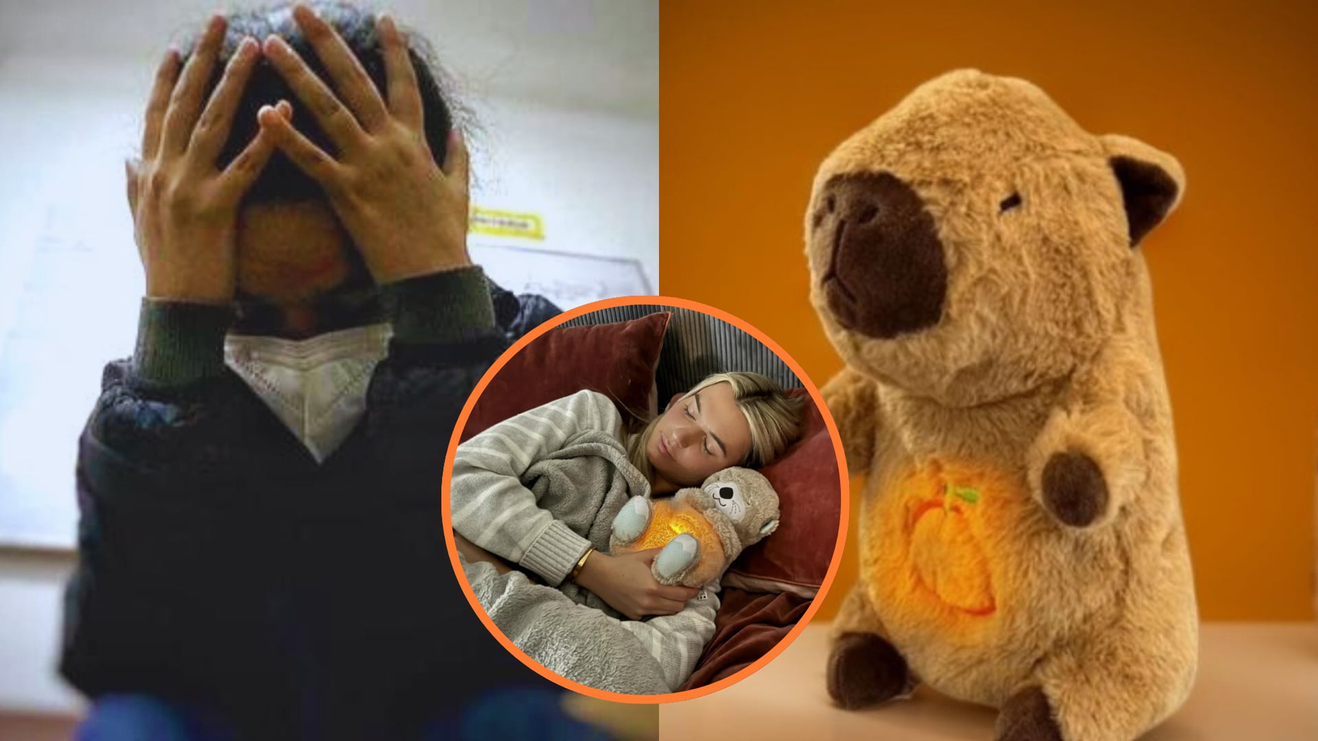 Peluche que 'respira' es un recurso para controlar los síntomas de estrés y ansiedad en niños y adultos. (Fotocomposición Infobae Perú/ Andina/ Difusión)