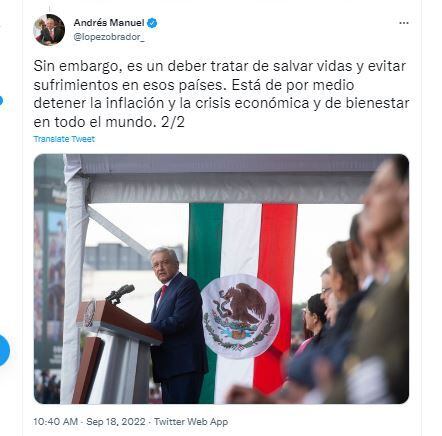 AMLO / Ucrania / plan de pacificación