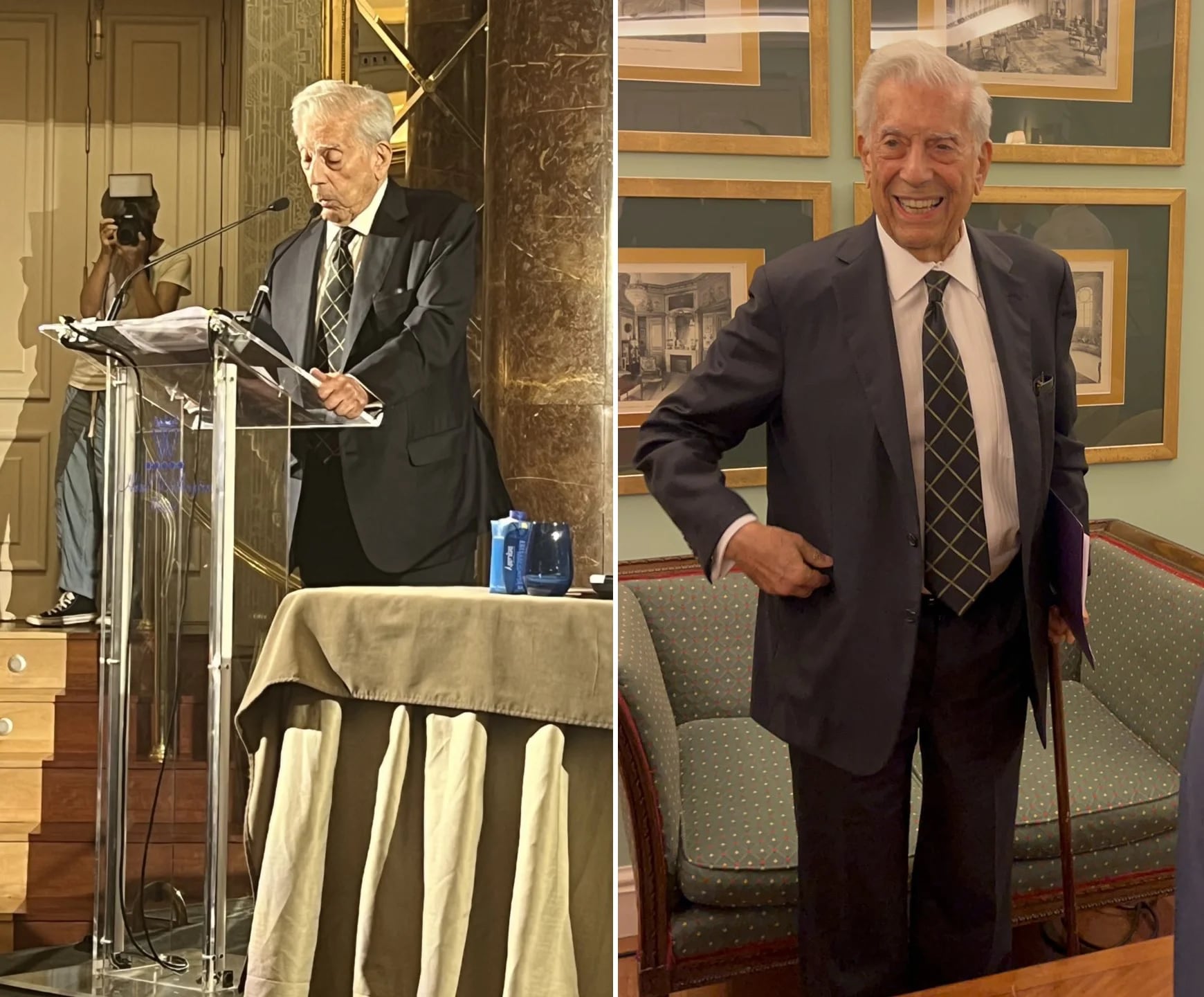 Vargas Llosa en el foro del viernes en Madrid (fotos: miguelhotero/itobisono)