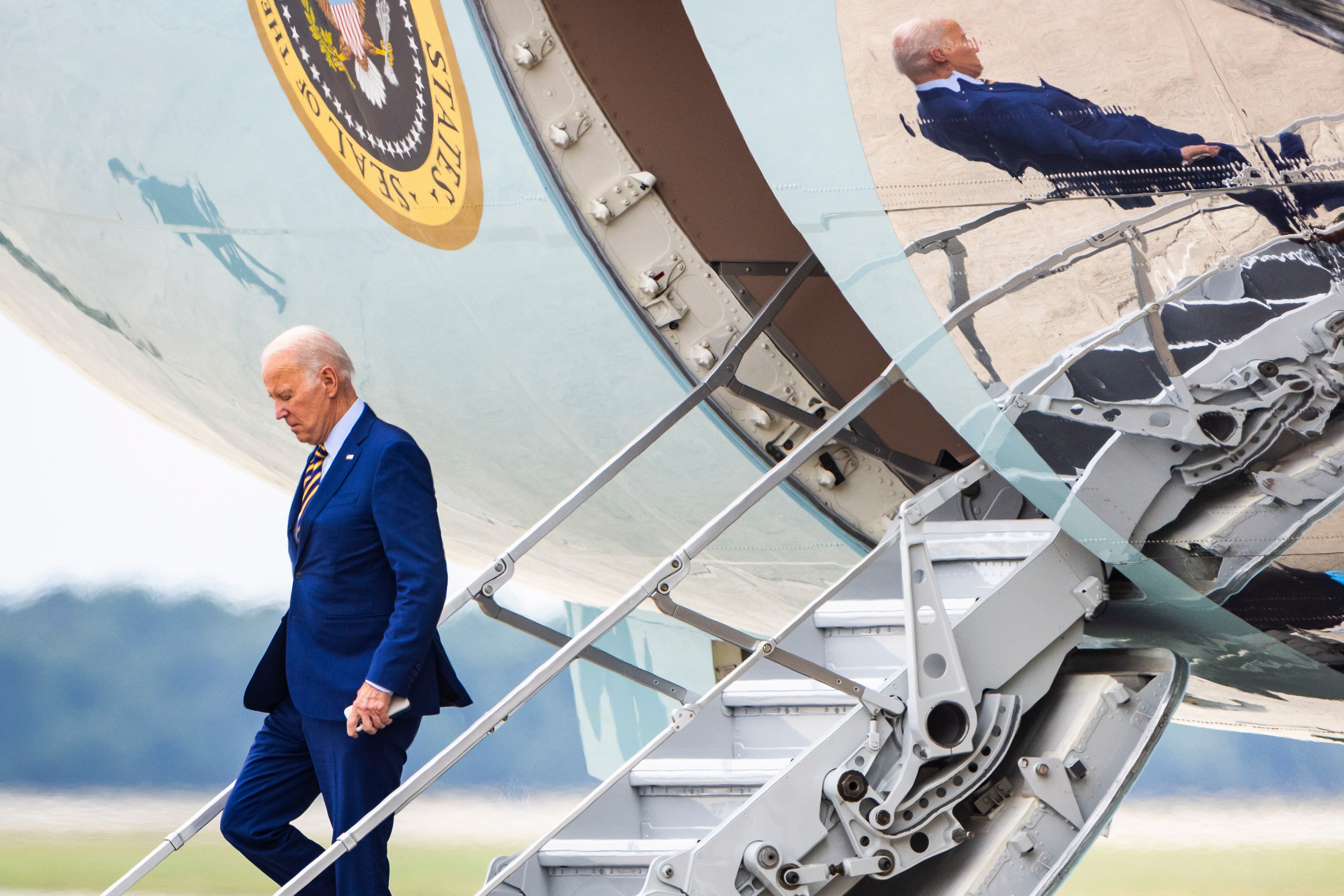 Biden ahora visitará sólo Israel y pospondrá su viaje a Jordania (EFE/ Jim Lo Scalzo/Pool)