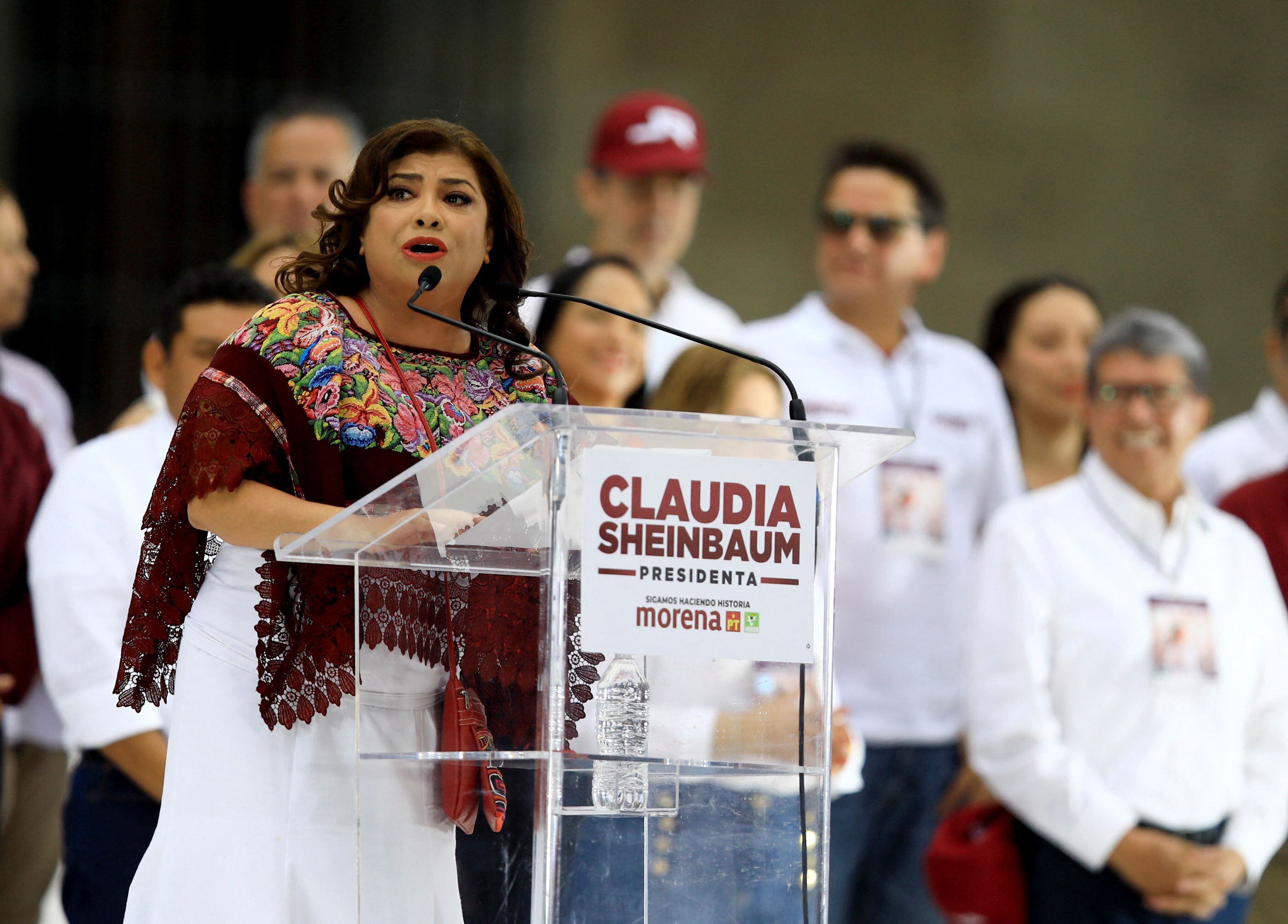 La candidata a la Jefatura de Gobierno también ofreció un discurso (REUTERS/Raquel Cunha)