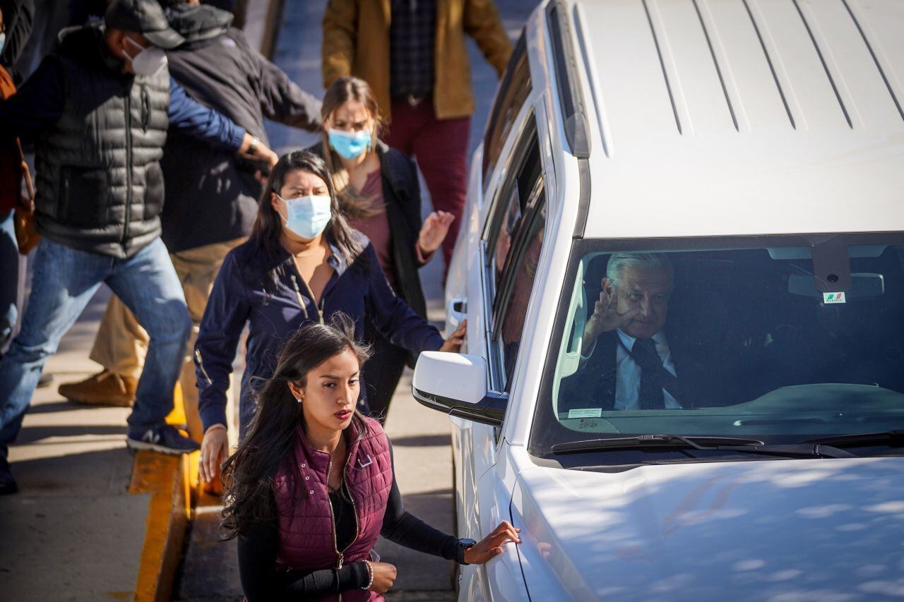 AMLO durante una gira por Baja California en 2020. (Foto: Victor Medina / CUARTOSCURO)