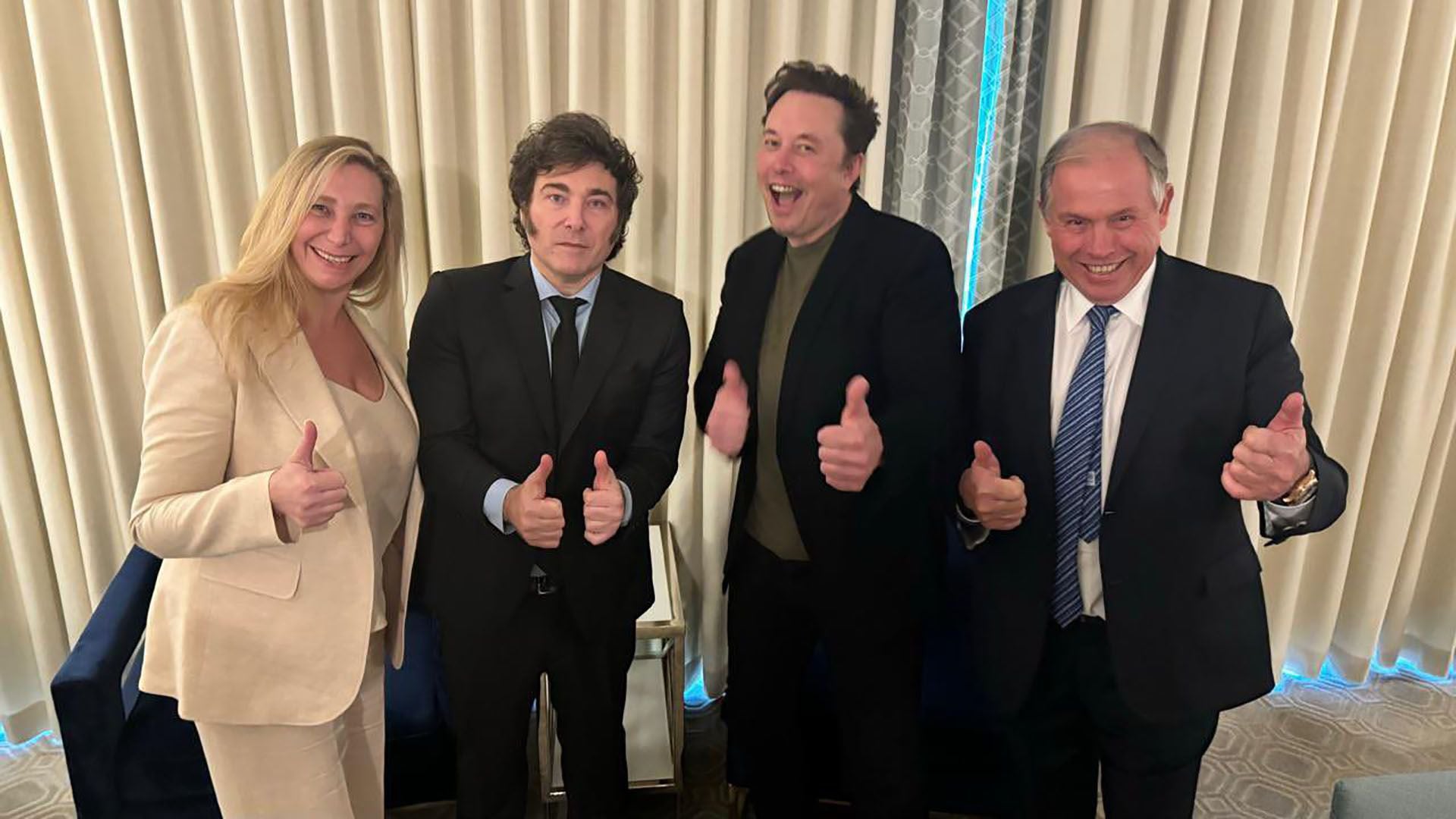 Karina Milei, Javier Milei, Elon Musk y Gerardo Werthein: los cuatro se encontrarán mañana en New York, como ya lo hicieron en Austin (Texas)