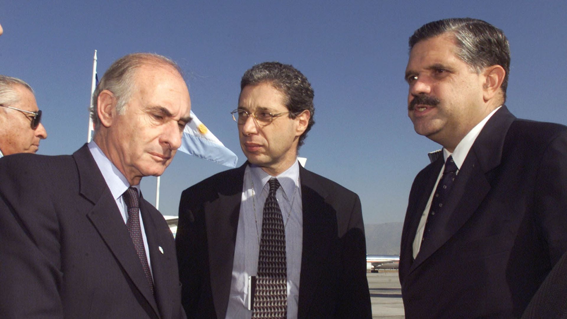 De la Rúa, López Murphy y Marx, en marzo del 2001 (Grosby Group)