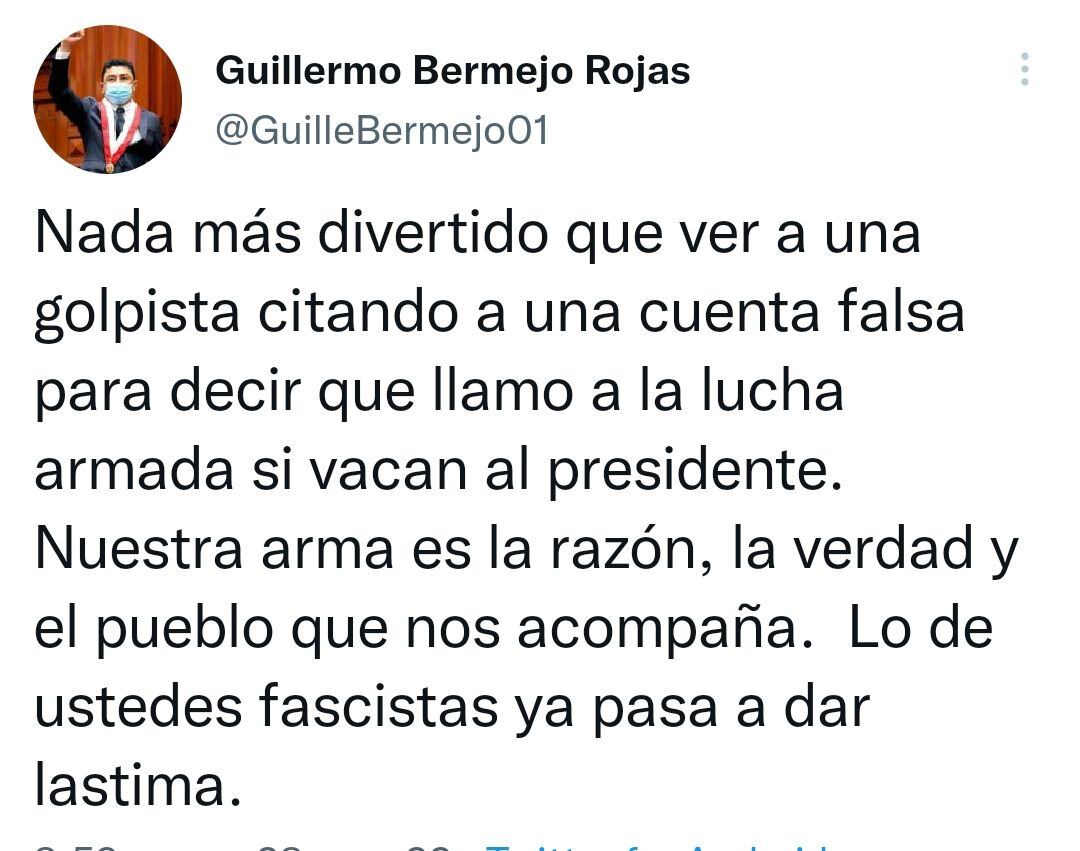 Réponse de Guillermo Bermejo