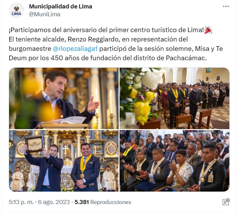 Reggiardo reemplaza a López Aliaga