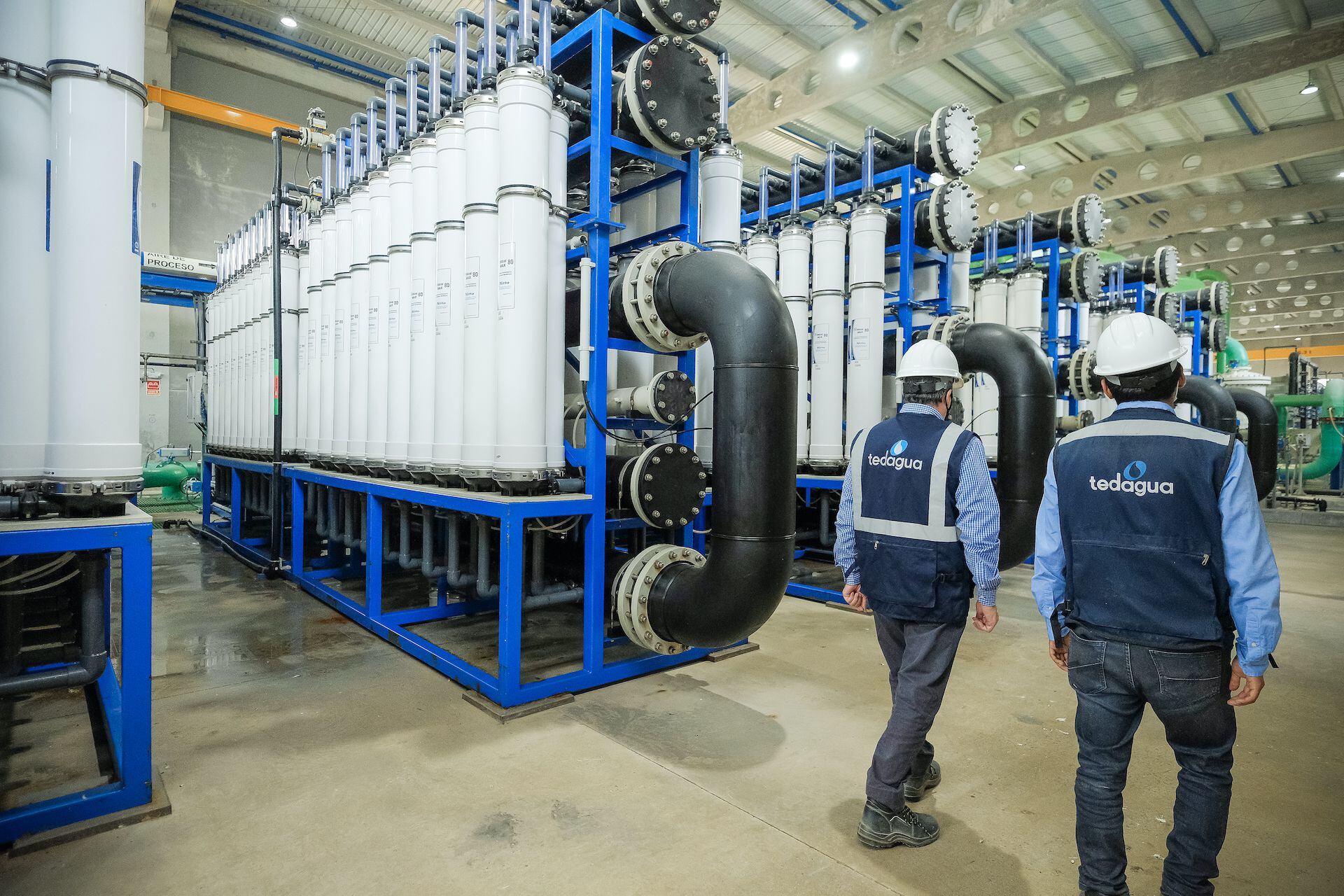 Los ductos de la planta desalinizadora del proyecto Provisur - Santa María del Mar - Lima - Crédito: Tedagua.