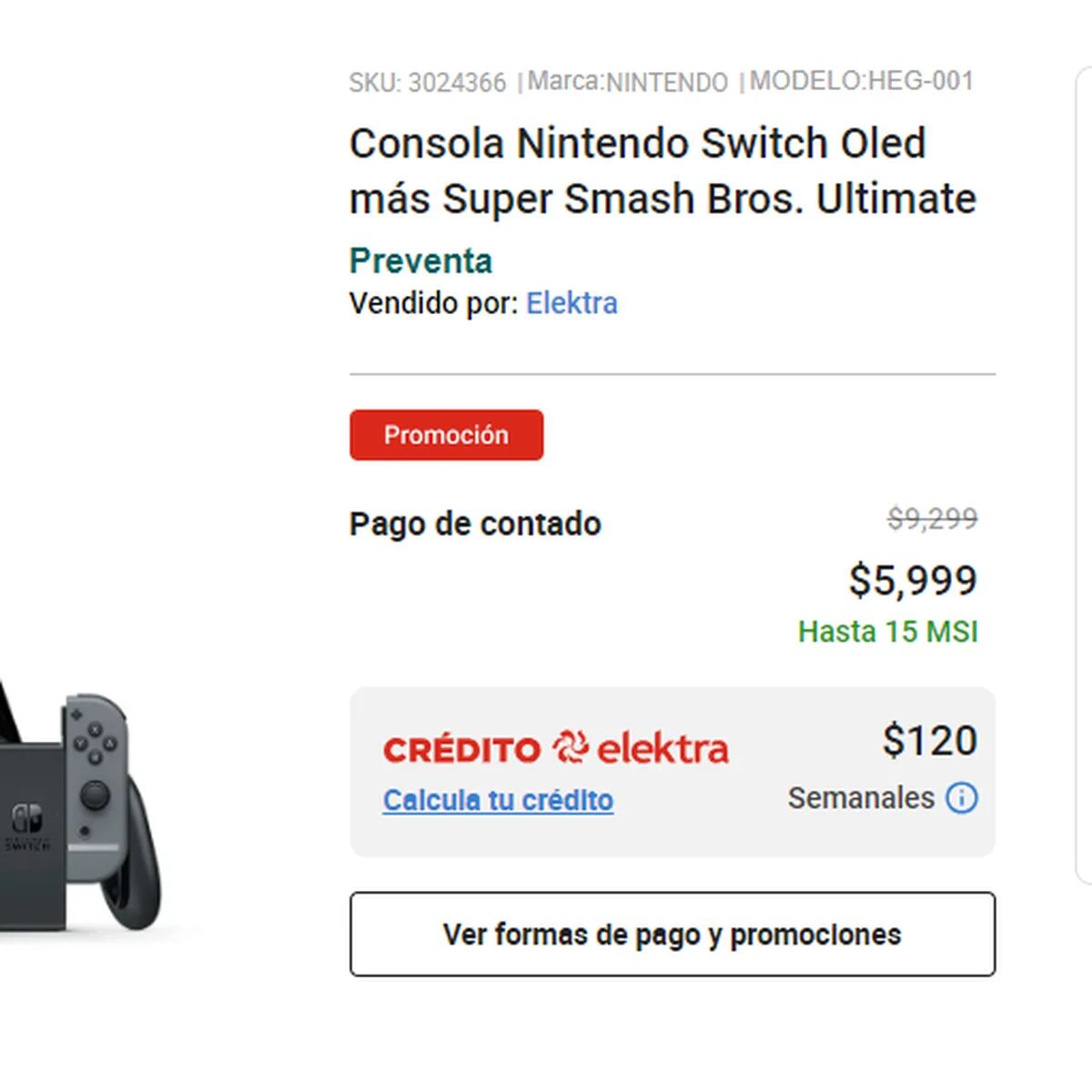 Elektra remata Nintendo Switch Oled en ofertas relámpago - Grupo Milenio