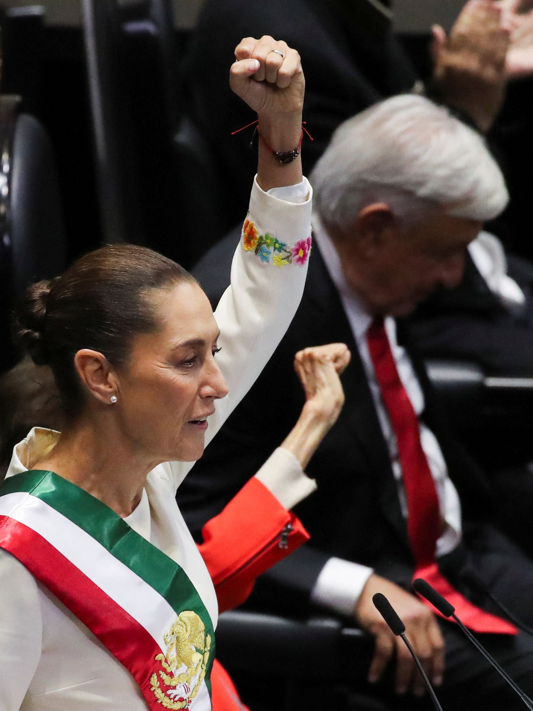 Claudia Sheinbaum enunció su primer mensaje a la nación como presidenta de México. REUTERS/Henry Romero