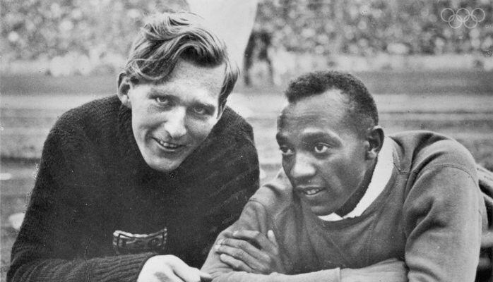 Luz Long and Jesse Owens 1936 Berlin Olympics