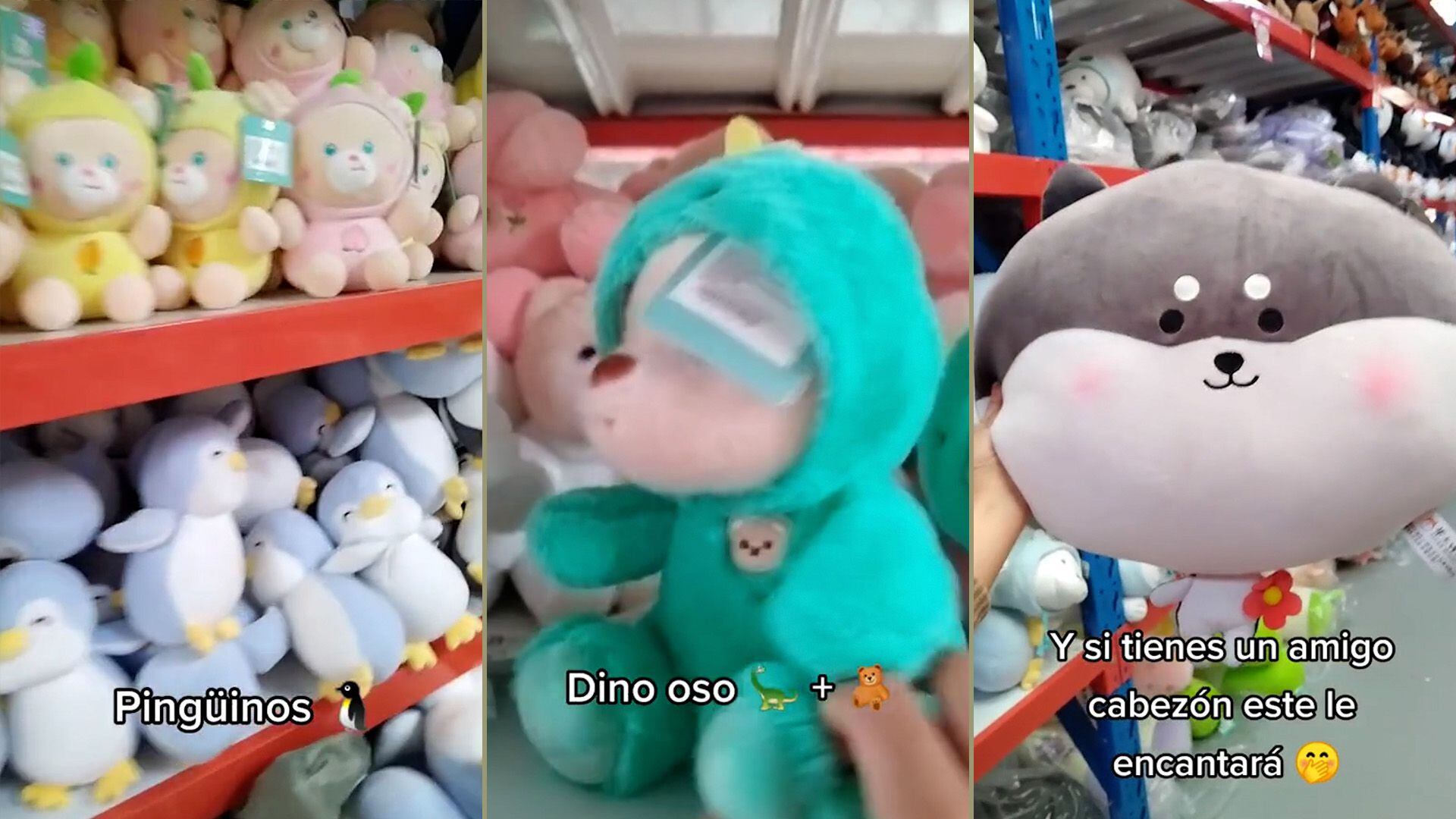 Los peluches se venden desde 50 pesos 
 Miniso