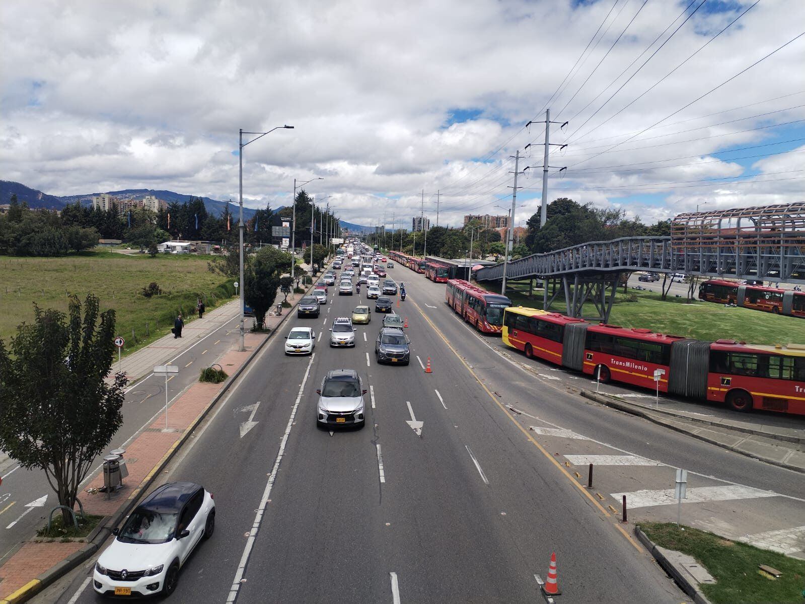 Reporte de movilidad en la capital del país - crédito @BogotaTransito / X